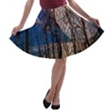 Full Moon Forest Night Darkness A-line Skater Skirt View1