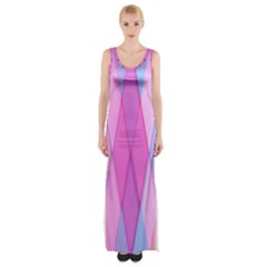 Graphics Colorful Color Wallpaper Maxi Thigh Split Dress by Nexatart