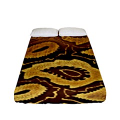 Golden Patterned Paper Fitted Sheet (full/ Double Size)