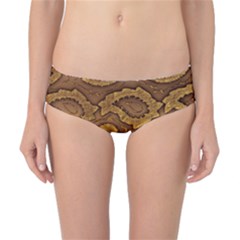 Golden Patterned Paper Classic Bikini Bottoms by Nexatart