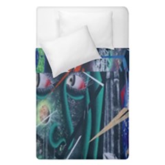 Graffiti Art Urban Design Paint Duvet Cover Double Side (single Size) by Nexatart