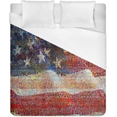 Grunge United State Of Art Flag Duvet Cover (california King Size) by Nexatart