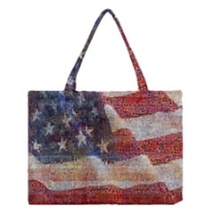 Grunge United State Of Art Flag Medium Tote Bag by Nexatart