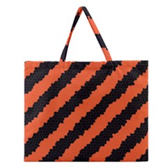 Halloween Background Zipper Large Tote Bag