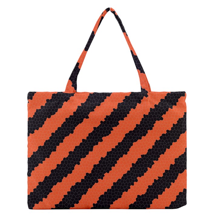 Halloween Background Medium Zipper Tote Bag