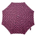 Floral Pink Collage Pattern Hook Handle Umbrellas (Medium) View1