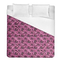 Floral Pink Collage Pattern Duvet Cover (full/ Double Size) by dflcprints