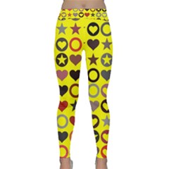 Heart Circle Star Classic Yoga Leggings by Nexatart