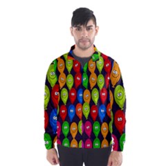 Happy Balloons Wind Breaker (men) by Nexatart