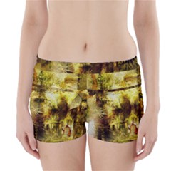 Grunge Texture Retro Design Boyleg Bikini Wrap Bottoms by Nexatart