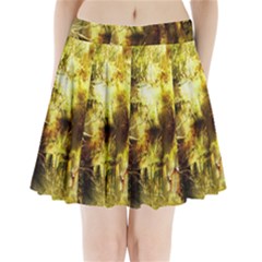 Grunge Texture Retro Design Pleated Mini Skirt