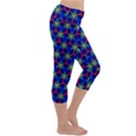 Honeycomb Fractal Art Capri Yoga Leggings View3