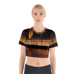 Houses Of Parliament Cotton Crop Top by Nexatart