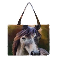 Horse Horse Portrait Animal Medium Tote Bag by Nexatart