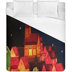 Market Christmas Light Duvet Cover (california King Size) by Nexatart