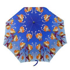 Illustration Fish Pattern Folding Umbrellas