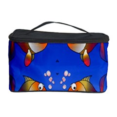 Illustration Fish Pattern Cosmetic Storage Case