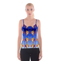 Illustration Fish Pattern Spaghetti Strap Top by Nexatart