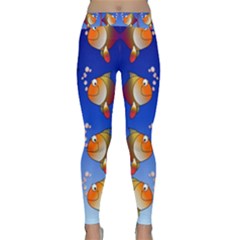 Illustration Fish Pattern Classic Yoga Leggings by Nexatart