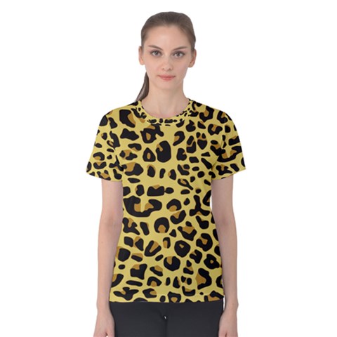 Jaguar Fur Women s Cotton Tee by Nexatart