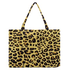 Jaguar Fur Medium Zipper Tote Bag