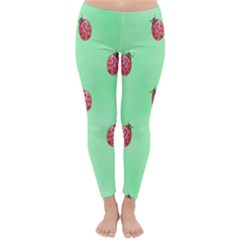 Ladybug Pattern Classic Winter Leggings by Nexatart