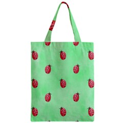 Ladybug Pattern Zipper Classic Tote Bag