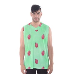 Ladybug Pattern Men s Basketball Tank Top