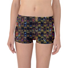 Kaleidoscope Pattern Abstract Art Reversible Bikini Bottoms