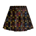 Kaleidoscope Pattern Abstract Art Mini Flare Skirt View1