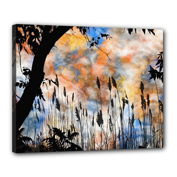 Landscape Sunset Sky Summer Canvas 20  x 16 