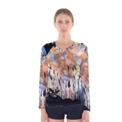 Landscape Sunset Sky Summer Women s Long Sleeve Tee