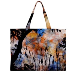 Landscape Sunset Sky Summer Zipper Mini Tote Bag