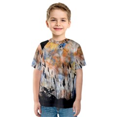 Landscape Sunset Sky Summer Kids  Sport Mesh Tee