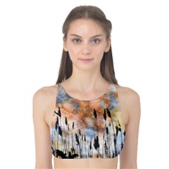 Landscape Sunset Sky Summer Tank Bikini Top