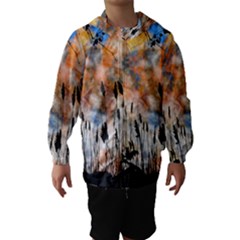 Landscape Sunset Sky Summer Hooded Wind Breaker (Kids)