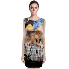 Landscape Sunset Sky Summer Classic Sleeveless Midi Dress