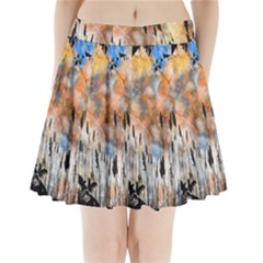 Landscape Sunset Sky Summer Pleated Mini Skirt