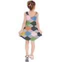 Leather Colorful Diamond Design Kids  Sleeveless Dress View2