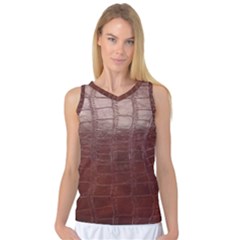 Leather Snake Skin Texture Women s Basketball Tank Top