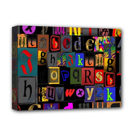 Letters A Abc Alphabet Literacy Deluxe Canvas 16  X 12   by Nexatart