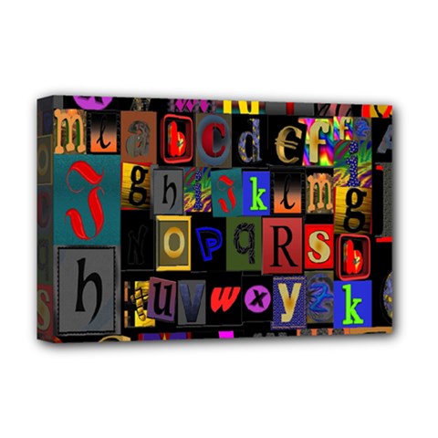 Letters A Abc Alphabet Literacy Deluxe Canvas 18  X 12   by Nexatart