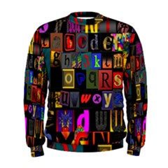 Letters A Abc Alphabet Literacy Men s Sweatshirt by Nexatart