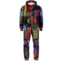 Letters A Abc Alphabet Literacy Hooded Jumpsuit (Men)  View1