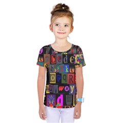 Letters A Abc Alphabet Literacy Kids  One Piece Tee