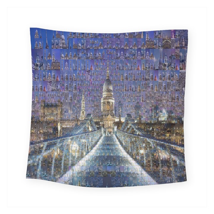 London Travel Square Tapestry (Small)