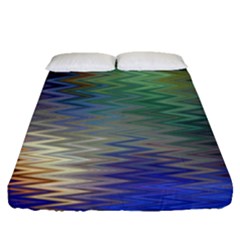 Metallizer Art Glass Fitted Sheet (queen Size)