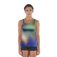 Metallizer Art Glass Women s Sport Tank Top  by Nexatart