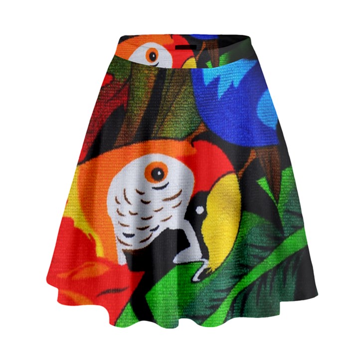 Papgei Red Bird Animal World Towel High Waist Skirt