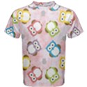 Owl Bird Cute Pattern Men s Cotton Tee View1